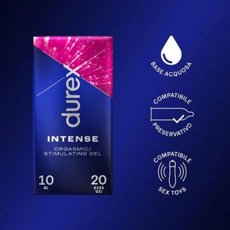 Durex Stimulating gel Intense 10ml Lubrificante Orgasmic intimo per lei 2 pezzi