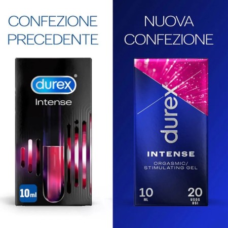 Durex Stimulating gel Intense 10ml Lubrificante Orgasmic intimo per lei 2 pezzi