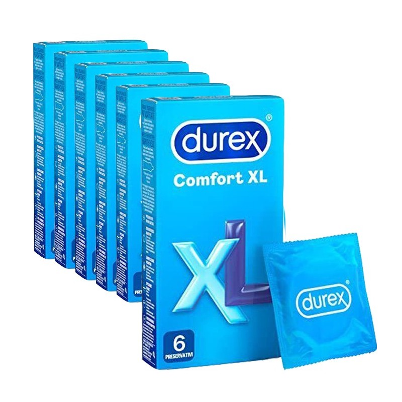 Preservativi Durex XL Profilattici Extra Large (57mm) 36 profilattici Comfort