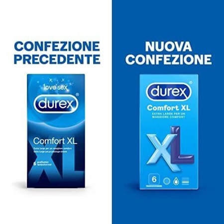 Preservativi Durex XL Profilattici Extra Large (57mm) 36 profilattici Comfort