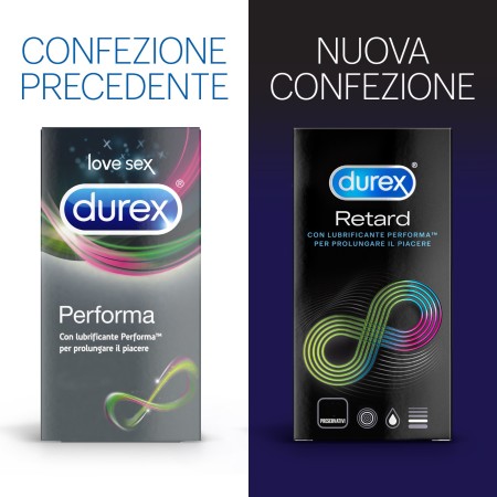 24 Preservativi Durex Ritardanti Retard Performa Profilattici lubrificati condom