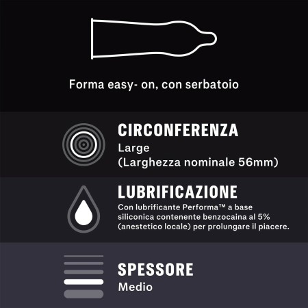 Preservativi Ritardanti DUREX PERFORMA Lunga Durata 48 profilattici condom 
