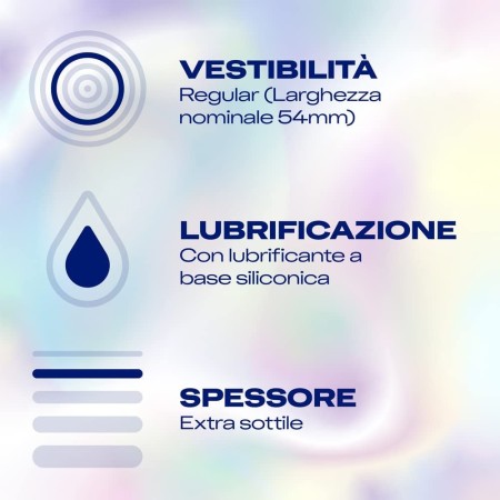 24 Preservativi Ultra sottili sensibili DUREX Invisible profilattici lubrificati