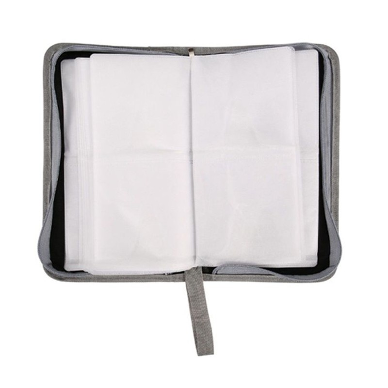 WeHome Borsa Porta CD DVD Raccoglitore con cerniera Wallet per 80 D...