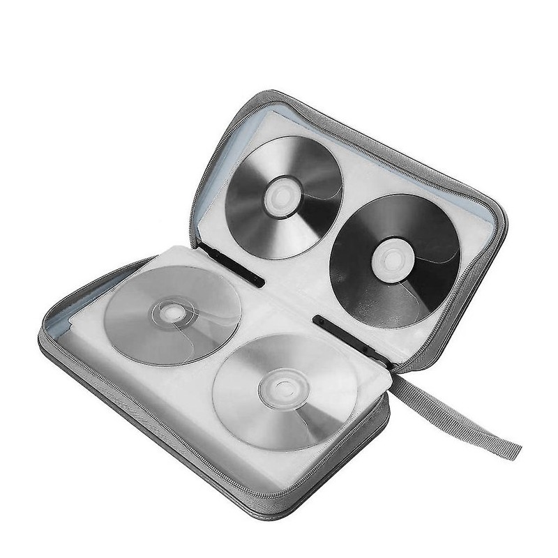WeHome Borsa Porta CD DVD Raccoglitore con cerniera Wallet per 80 D...