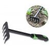 WeHome Rastrello giardino attrezzi 5 denti in acciaio con manico fo...