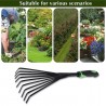 WeHome Scopetta rastrello aiuole cura del Giardino e Orto 9 denti a...