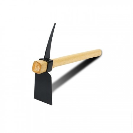 Zappa piccone in acciaio da giardino manico legno Picozza zappetta orto terreno