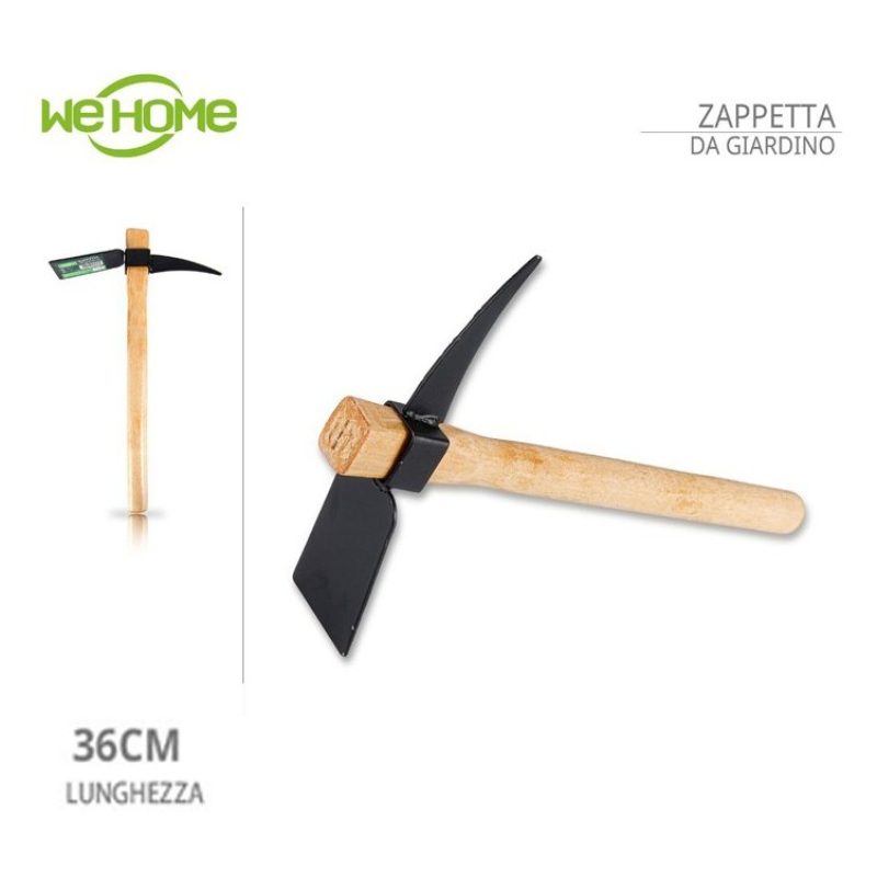 WeHome Zappa piccone in acciaio da giardino manico legno Picozza za...