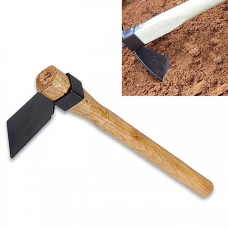 Zappetta zappa con manico legno 36 cm orto giardino testa in acciaio attrezzo
