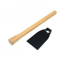 Zappetta zappa con manico legno 36 cm orto giardino testa in acciaio attrezzo