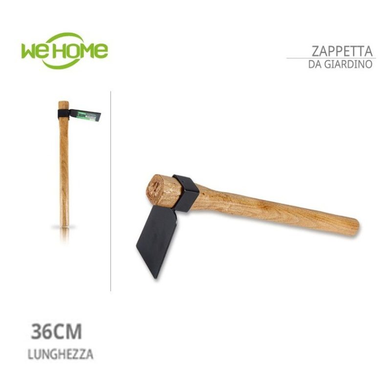 WeHome Zappetta zappa con manico legno 36 cm orto giardino testa in...
