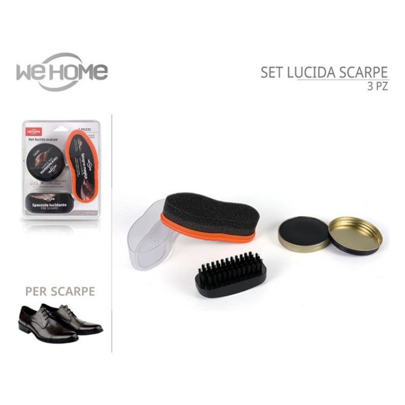 WeHome Set completo Lucida Scarpe Nero in pelle Pulizia Calzature U...