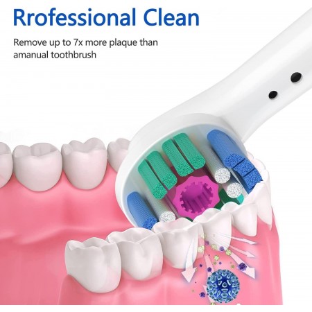 20X Testine di ricambio per spazzolino elettrico Compatibile Braun ORAL B YE-18A