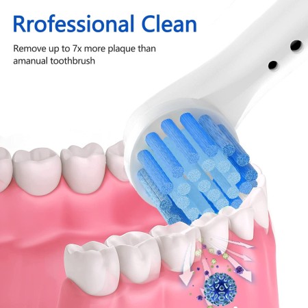 20X Testine di ricambio per spazzolino elettrico Compatibile Braun ORAL B YE-17S