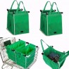 Sacco borsa incastro carrello della spesa stoffa manici shopping ripiegabile