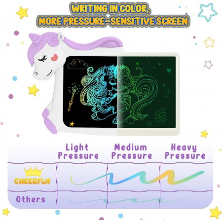 Tavoletta Grafica Lavagna Digitale Tablet LCD Scrittura Disegno Bambini Unicorno