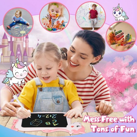 Tavoletta Grafica Lavagna Digitale Tablet LCD Scrittura Disegno Bambini Unicorno