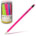 96x Matite HB gommino disegno grafite mina scuola ufficio temperate bambini fluo