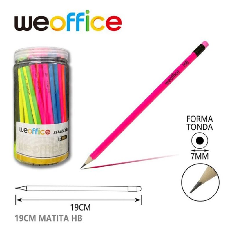 Weoffice 96x Matite HB gommino disegno grafite mina scuola ufficio ...
