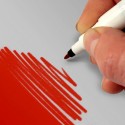 Pennarello Permanente Indelebile 10PZ marcatore vetro plastica Rosso/Nero/Blu