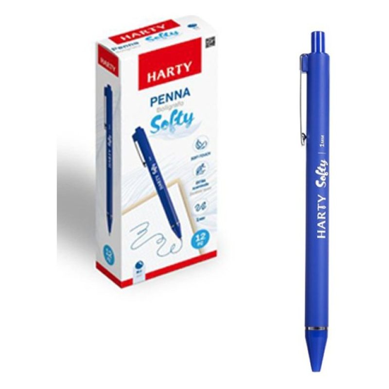 Harty 12 pz Penne con punte da 1 mm penna a sfera Rosso/Nero/Blu sc...