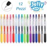 Harty 12x Penne Gel con Punta Media 0,7 mm a scomparsa vari colori ...