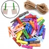 Weoffice 240 pz mollette legno appendi foto da 3.5 cm mollettine de...