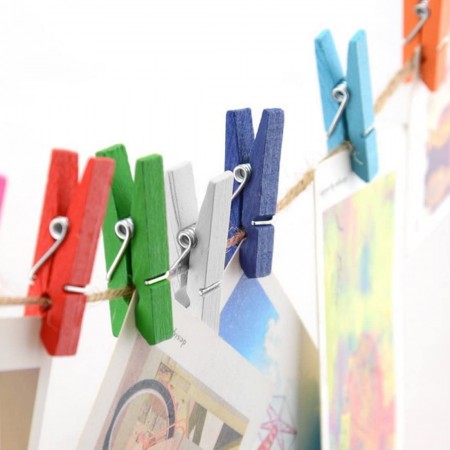 240 pz mollette legno appendi foto da 3.5 cm mollettine decorazione portafoto