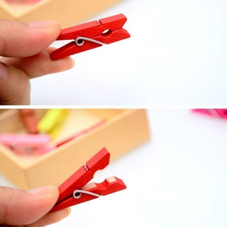 240 pz mollette legno appendi foto da 3.5 cm mollettine decorazione portafoto