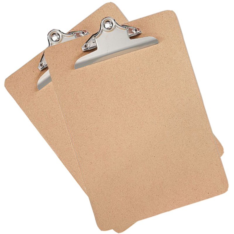 Cartella portablocco A4 2pz con molla clip in metallo in legno meeting scuola