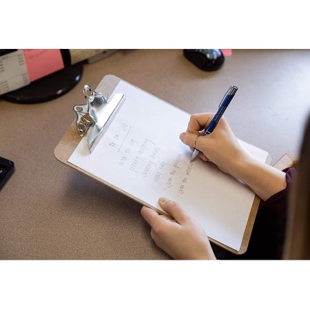 Cartella portablocco A4 2pz con molla clip in metallo in legno meeting scuola