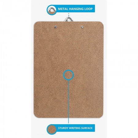 Cartella portablocco A4 2pz con molla clip in metallo in legno meeting scuola