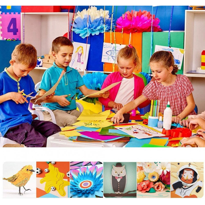 Harty Carta Colorata A4 21x29 cm 180 gr 50 Fg vari colori risma ros...