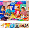 Harty Carta Colorata A4 21x29 cm 180 gr 50 Fg vari colori risma ros...