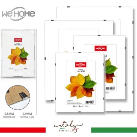 Cornice per foto a giorno in crilex porta plexiglass puzzle stampe varie misure