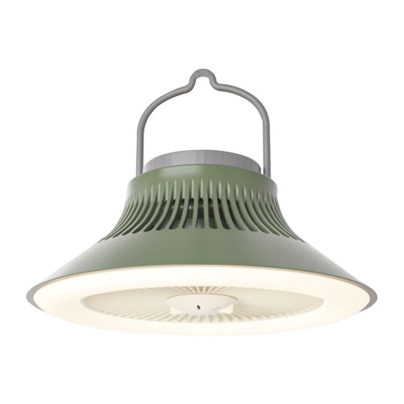 Ventilatore da Campeggio con Lampada LED ricaricabile portatile da esterno