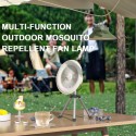 Ventilatore da Campeggio con Lampada LED ricaricabile portatile da esterno