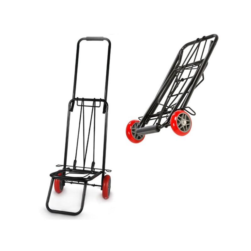 Carrello Portapacchi Pieghevole Portatutto 2 Ruote in PU Portata 25Kg / 50kg