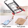 WeHome Carrello Portapacchi Pieghevole Portatutto 2 Ruote in PU Por...