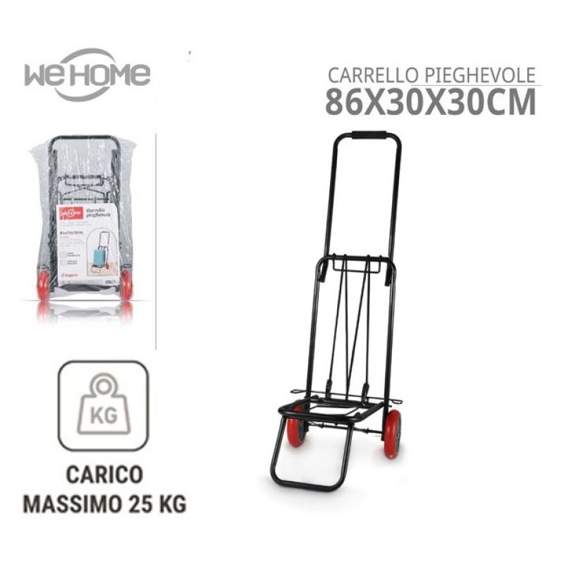 WeHome Carrello Portapacchi Pieghevole Portatutto 2 Ruote in PU Por...