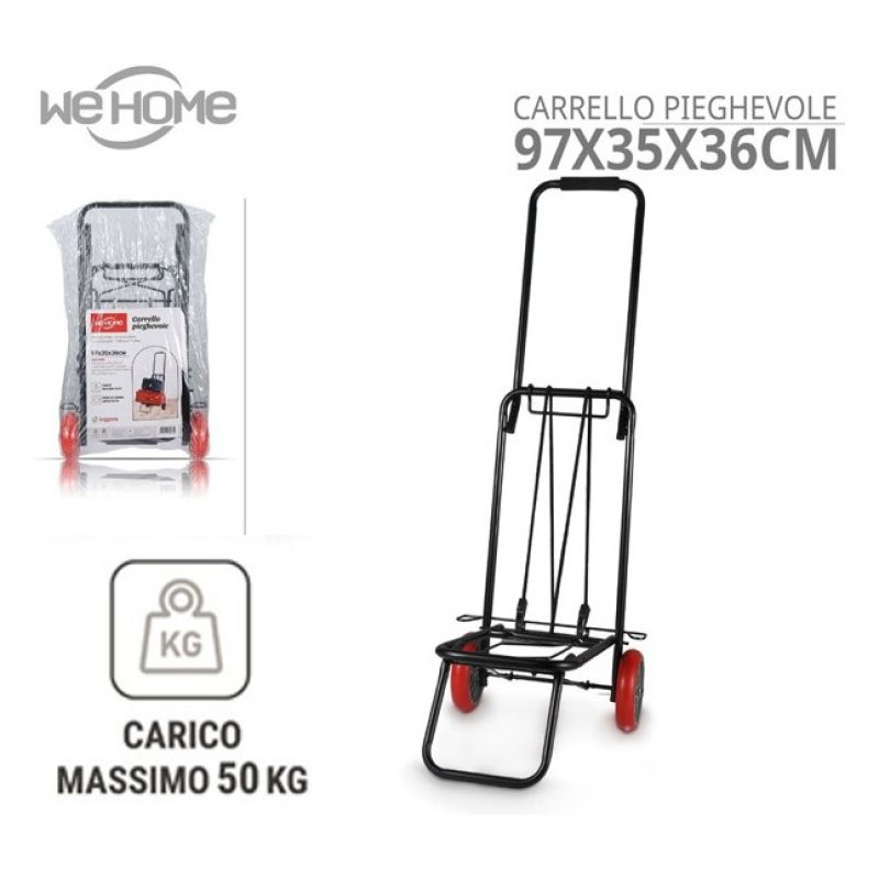 WeHome Carrello Portapacchi Pieghevole Portatutto 2 Ruote in PU Por...