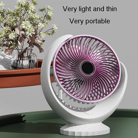 Mini Ventilatore portatile ricarica USB da Scrivania Fresco Estate Piccolo 240°