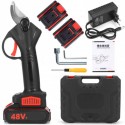 Forbici potatura cesoie 2x Batteria 48 cordless taglio 30mm pota rami valigetta