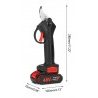 Hongu Forbici potatura cesoie 2x Batteria 48 cordless taglio 30mm p...