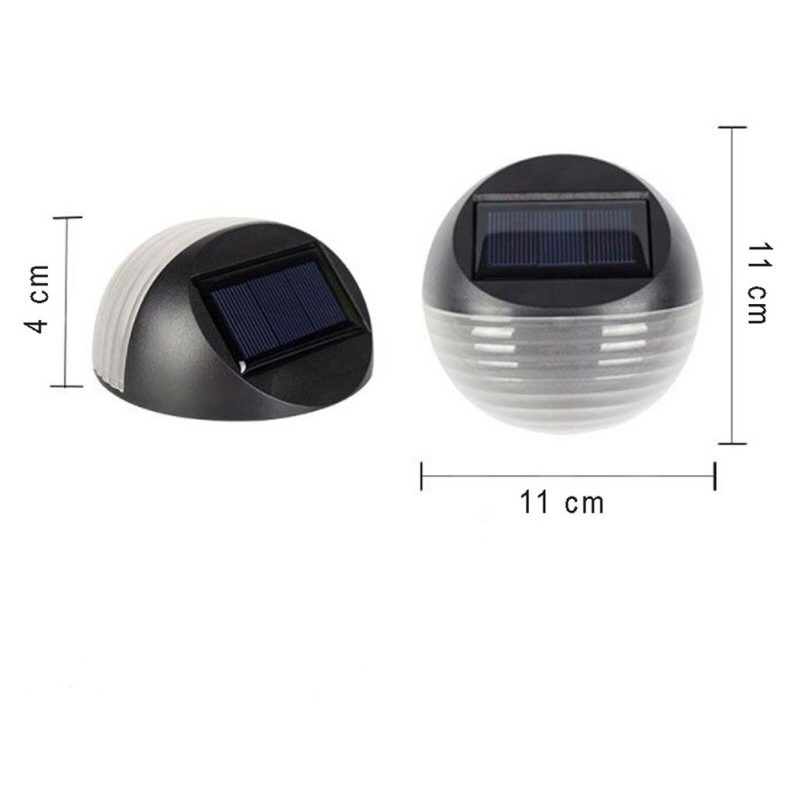 Driwei Faretto 2 Pz Led Ricarica Solare Segnapasso Da Parete Estern...