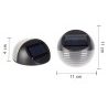 Driwei Faretto 2 Pz Led Ricarica Solare Segnapasso Da Parete Estern...