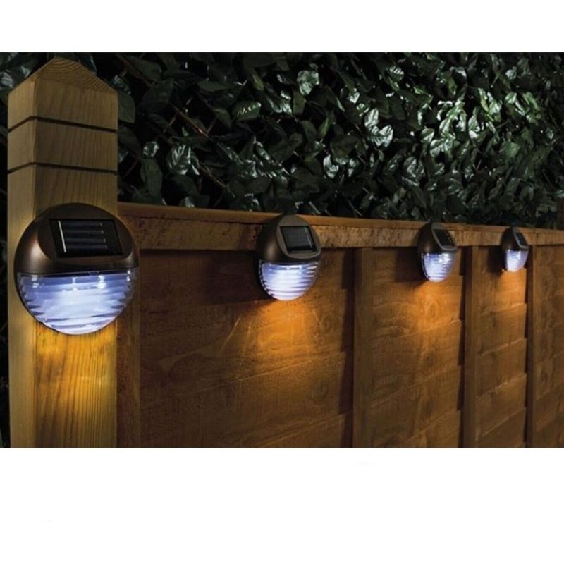 Driwei Faretto 2 Pz Led Ricarica Solare Segnapasso Da Parete Estern...