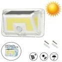 Lampada faro luce faretto da esterno energia solare LED COB sensore di movimento