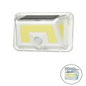 Lampada faro luce faretto da esterno energia solare LED COB sensore di movimento
